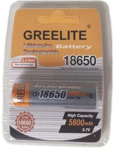 Аккумулятор Li-Ion BATTERY 18650 5800mAh для фонарей и электроники литиевый аккумулятор перезаряжаемый 5401 - Фото 3 Аккумулятор Li-Ion BATTERY 18650 5800mAh для фонарей и электроники литиевый аккумулятор перезаряжаемый 5401 - изображение 3