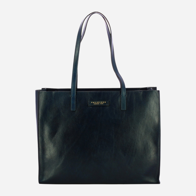 Torebka shopper ze skóry naturalnej The Bridge Mirra 04131401 YH Niebieska (800070346560) - obraz 1