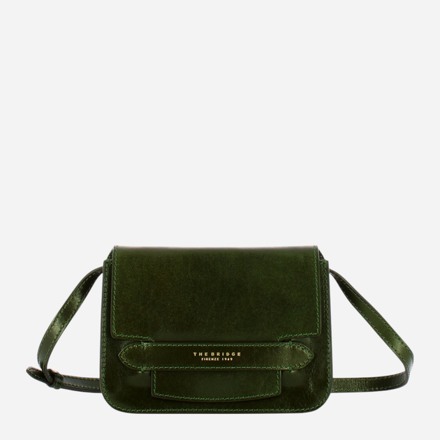 Torebka crossbody damska ze skóry naturalnej mała The Bridge Lucrezia 04192001 I2 Zielona (800070324756) - obraz 1