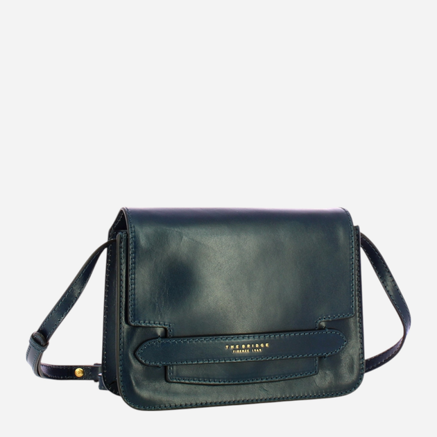 Torebka crossbody damska ze skóry naturalnej mała The Bridge Lucrezia 04193001 YH Niebieska (800070346564) - obraz 2