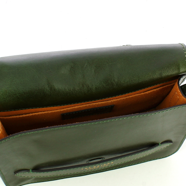 Torebka crossbody damska ze skóry naturalnej mała The Bridge Lucrezia 04193001 I2 Zielona (800070281487) - obraz 4