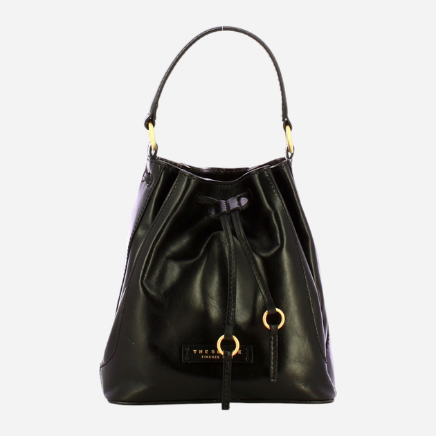 Torebka crossbody damska ze skóry naturalnej mała The Bridge Fiammetta 04300401 30 Czarna (800070327562) - obraz 1