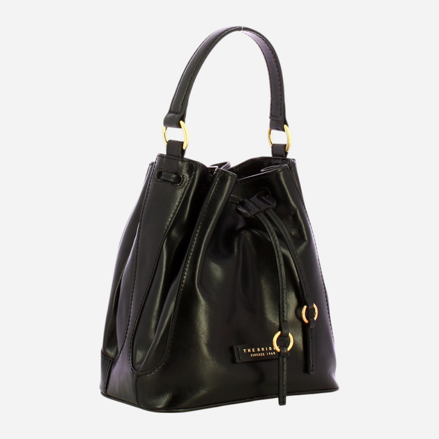 Torebka crossbody damska ze skóry naturalnej mała The Bridge Fiammetta 04300401 30 Czarna (800070327562) - obraz 4
