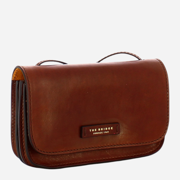 Torebka crossbody damska ze skóry naturalnej mała The Bridge Rustici 04351101 14 Brązowa (800070254185) - obraz 3