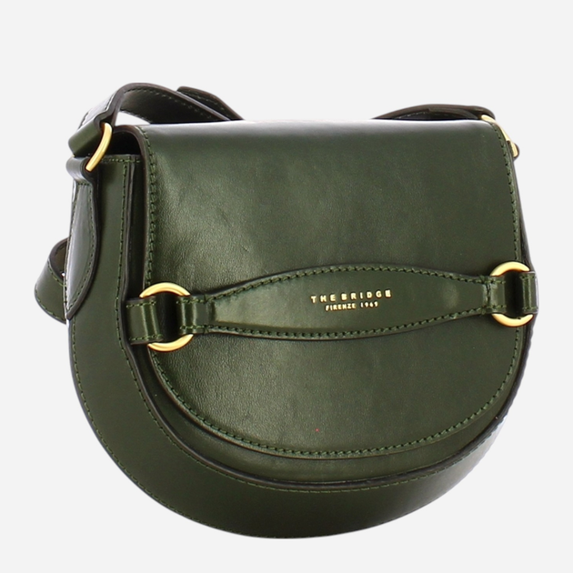 Torebka crossbody damska ze skóry naturalnej mała The Bridge Bettina 04371201 I2 Zielona (800070281498) - obraz 3