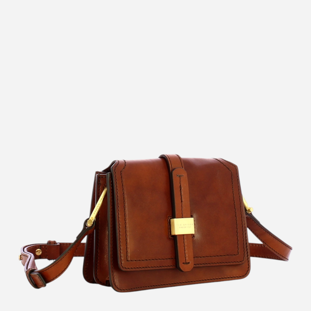 Torebka crossbody damska ze skóry naturalnej mała The Bridge Beatrice 04461001 14 Brązowa (800070347002) - obraz 3