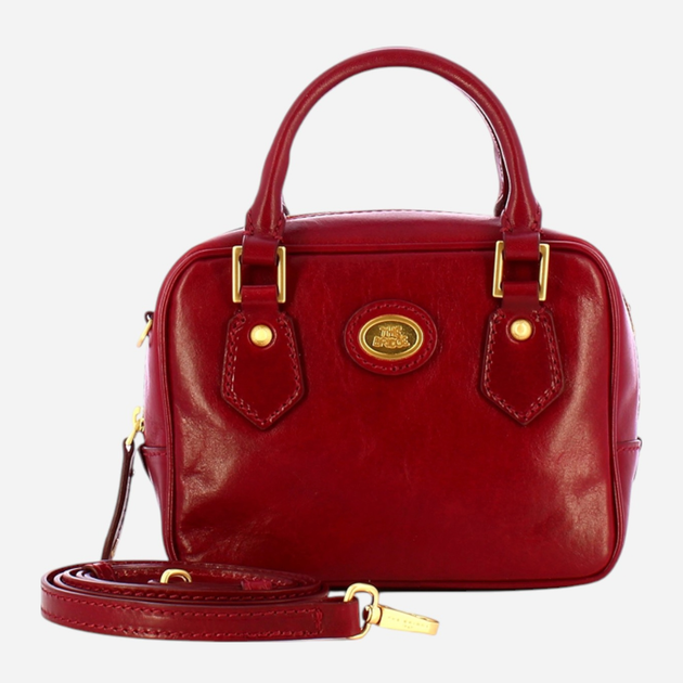 Torebka crossbody damska ze skóry naturalnej mała The Bridge Stodo 04540501 2E Czerwona (800070346579) - obraz 4