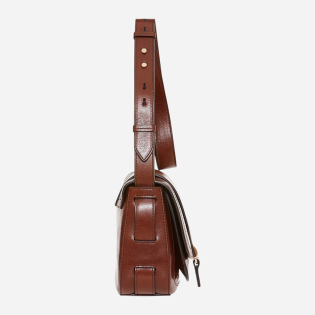 Torebka crossbody damska ze skóry naturalnej mała The Bridge Benedetta 04551201 14 Brązowa (800070347012) - obraz 2