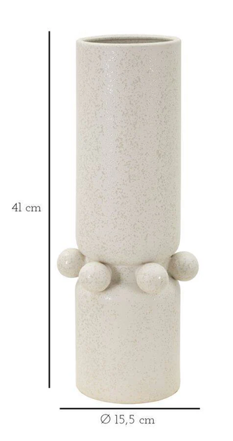 Ваза Mauro Ferretti Bubbles керамічна 15.5 × 41 см (8024609369841) - зображення 5