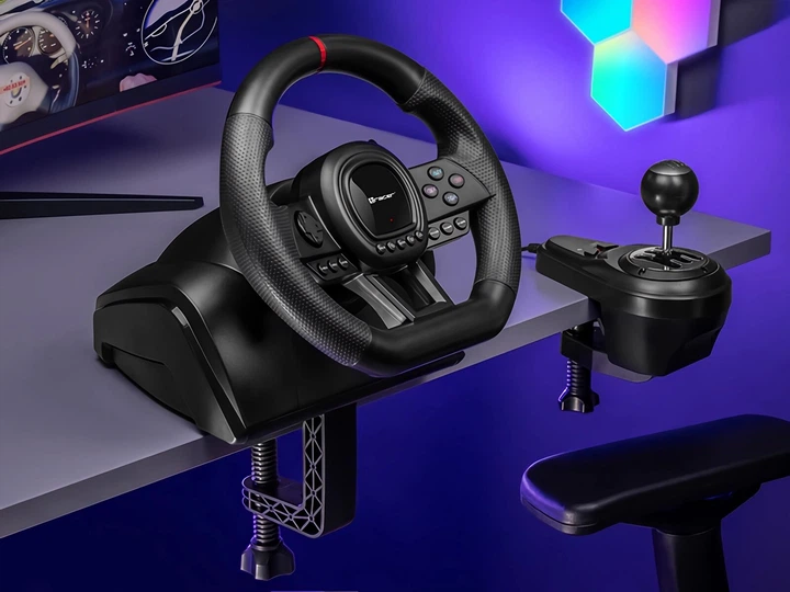 Проводной руль Tracer SimRacer Manual Gearbox 6in1 Black