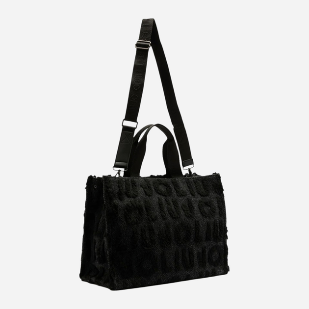 Torebka shopper materiałowa Liu Jo 2F5027T0300 22222 Czarna (800070345511) - obraz 4