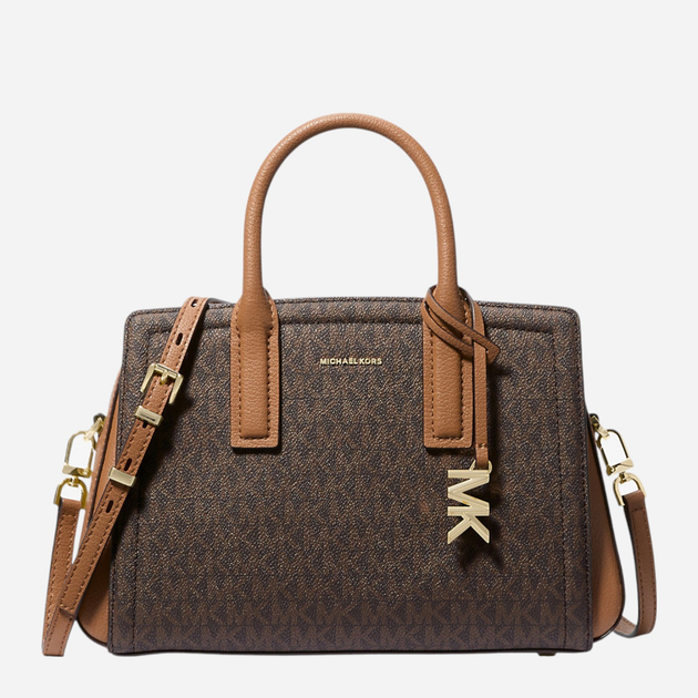 Сумка крос-боді через плече жіноча зі штучної шкіри середня Michael Kors Laila 30S5G9IS1B 252 Коричнева (800070345269) - зображення 1