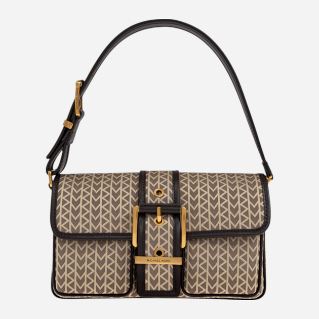 Torebka bagietka damska materiałowa Michael Kors Colby 30T5ABAL8J 270 Beżowa (800070345253) - obraz 1