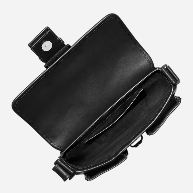 Сумка багет жіноча з натуральної шкіри середня Michael Kors Colby 30T5TBAL2L 001 Чорна (800070345254) - зображення 3