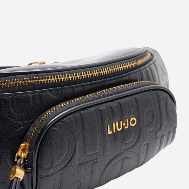 Сумка на пояс бананка жіноча зі штучної шкіри Liu Jo AA5162E0538 22222 Чорна (800070348842) - зображення 4