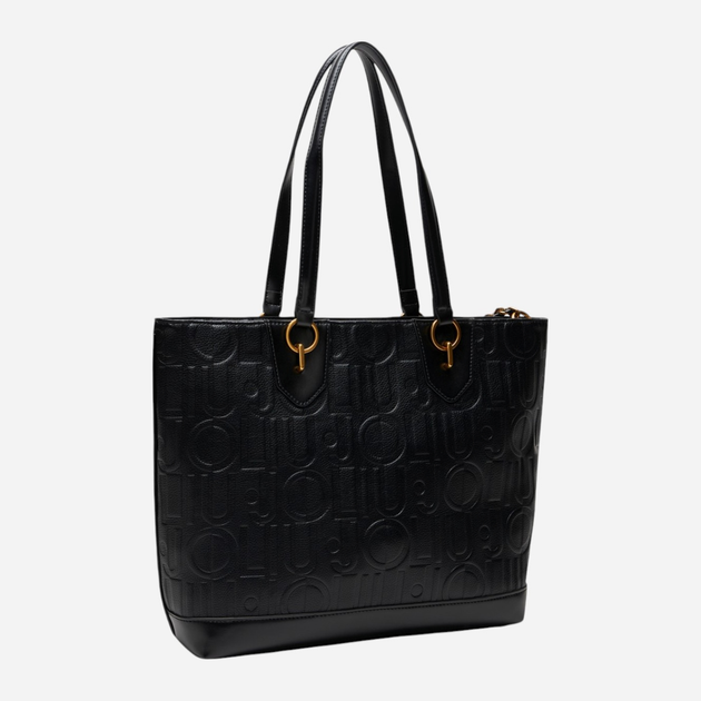 Torebka shopper z łańcuszkiem Liu Jo AA5197E0538 22222 Czarna (800070348848) - obraz 3