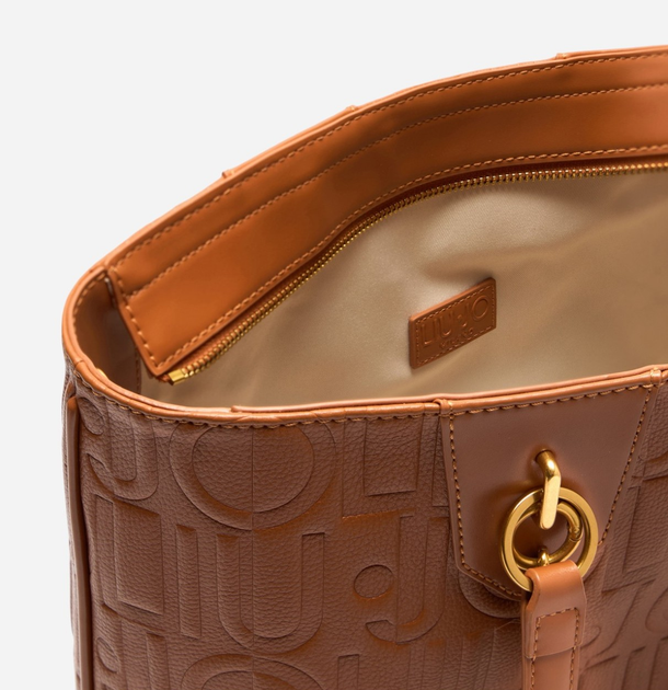 Torebka shopper z łańcuszkiem Liu Jo AA5197E0538 81154 Brązowa (800070348849) - obraz 4