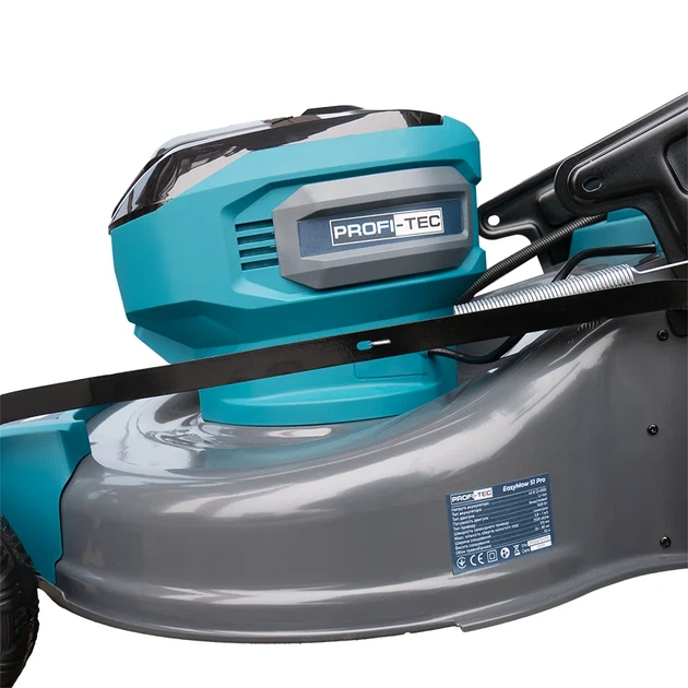 Акумуляторна самохідна газонокосарка PROFI-TEC EasyMow 51 Pro (40 В (2×20 В), безщітковий двигун, мульчування, ширина 510 мм, висота 30 - 80 мм, травозбірник 50 л) 2×PT2080EP (8.0 Аг), ЗП QBCD20/4 dual quick, коробка, заглушка для мульчування (007587) - изображение 6