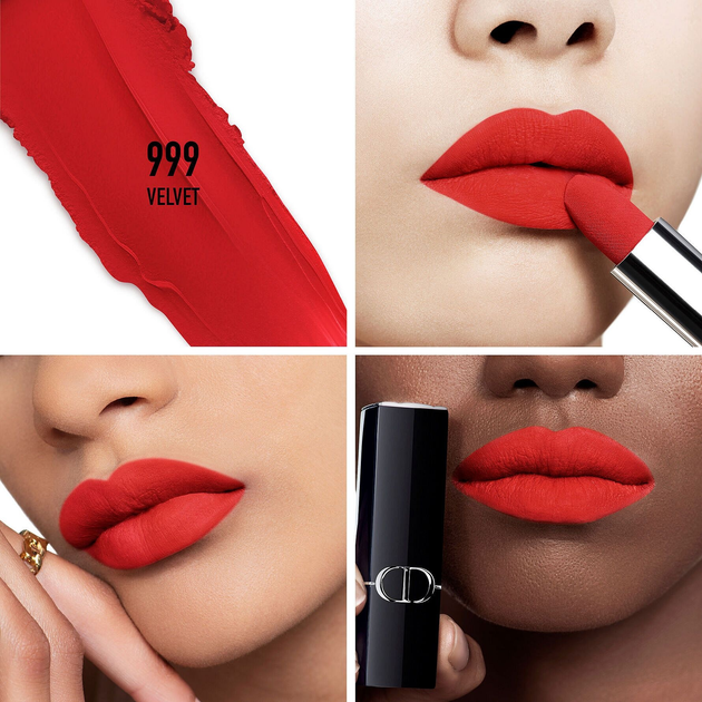 Помада Dior Rouge Dior матова 999 Velvet 3.5 г (3348901658560) - зображення 3