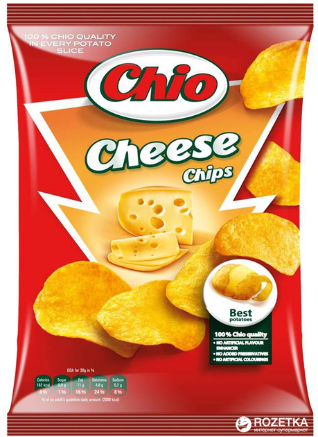 Чипсы Chio Chips со вкусом сыра 150 г (0.15 кг) (5997312700436 ...