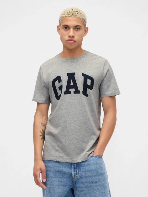 Набір футболок бавовняних довгих чоловічих GAP 885595-03 2XL 2 шт Синій/Сірий (1200146427054) - зображення 2