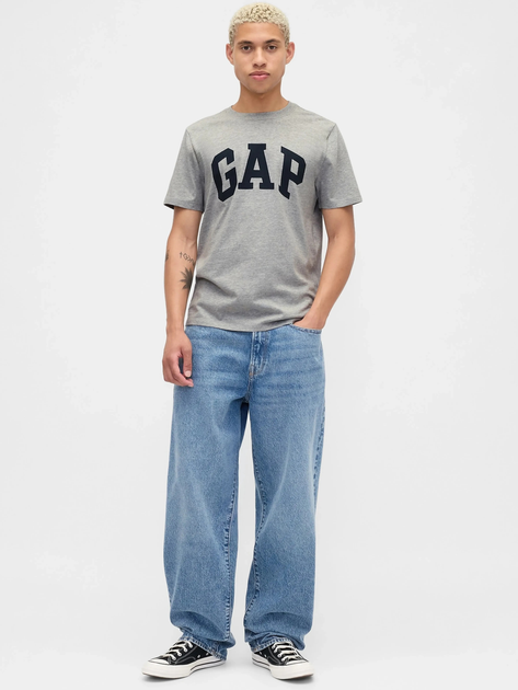 Набір футболок бавовняних довгих чоловічих GAP 885595-03 XL 2 шт Синій/Сірий (1200146427030) - зображення 4