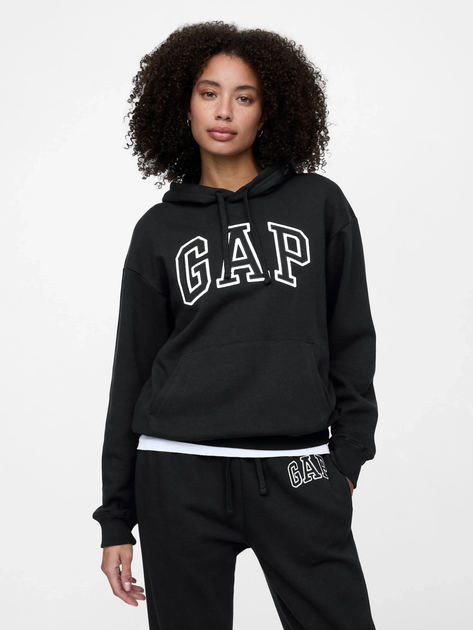 Bluza damska z kapturem kangurka GAP 463506-01 XL Czarna (1200112707494) - obraz 1