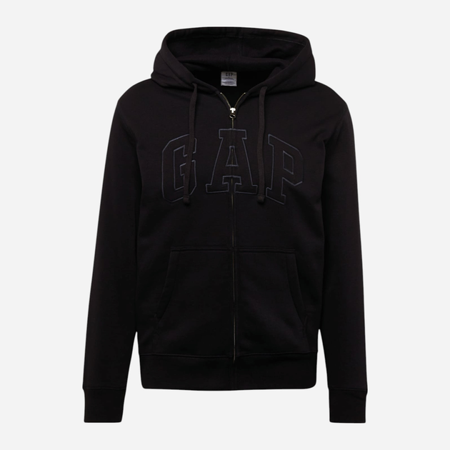 Bluza męska rozpinana streetwear z kapturem GAP 499917-06 L Czarna (1200046477661) - obraz 4
