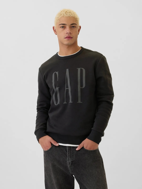 Bluza bez kaptura męska polarowa GAP 542214-02 M Czarna - obraz 1