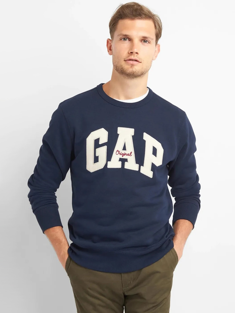 Світшот на флісі чоловічий GAP 852079-00 2XL Темно-синій (1200018163417) - зображення 1