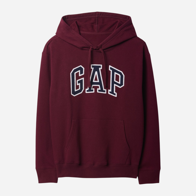 Bluza damska z kapturem ocieplana GAP 463506-02 M Bordowa - obraz 4