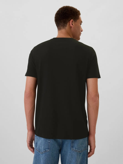 Футболка бавовняна довга чоловіча GAP 542246-03 2XL Чорна (1200136224540) - зображення 2