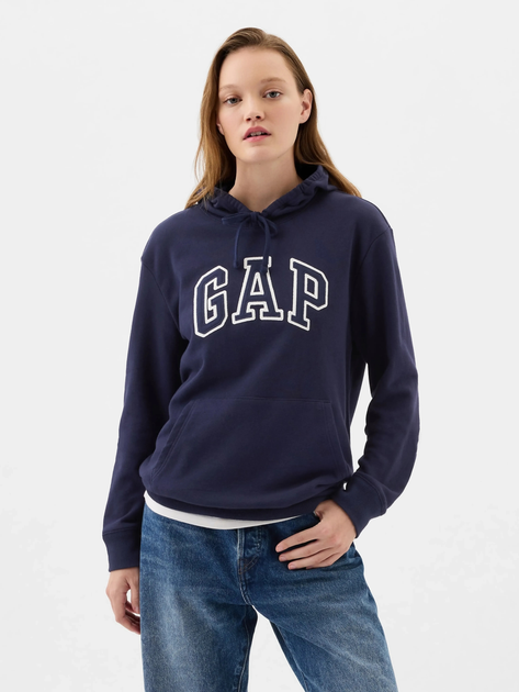 Bluza damska z kapturem kangurka GAP 870537-05 XXS Granatowa - obraz 1