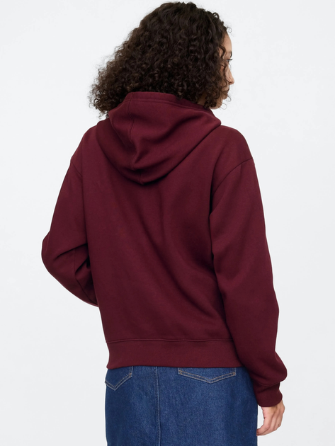 Bluza damska rozpinana streetwear polarowa GAP 678782-10 L Bordowa - obraz 2