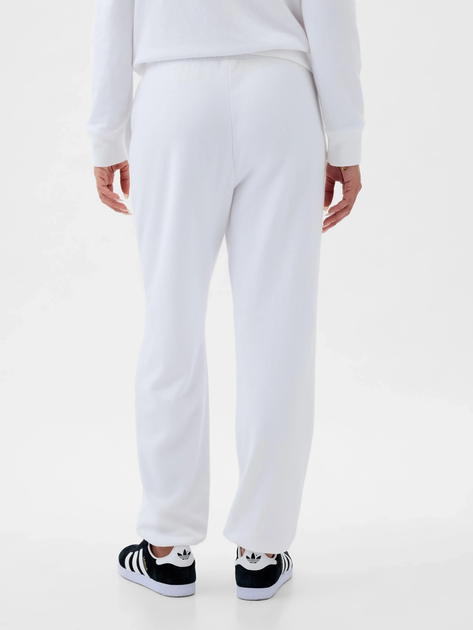Spodnie dresowe damskie joggery GAP 889527-02 S-Regular Białe - obraz 2