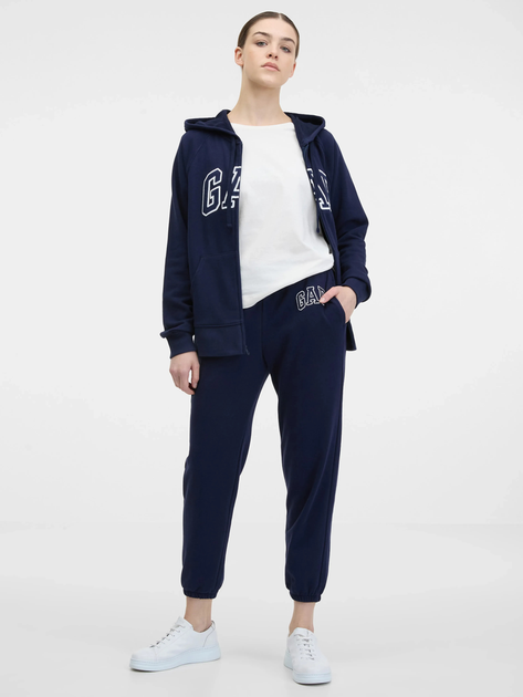 Spodnie dresowe damskie joggery GAP 889527-03 2XL-Regular Niebieskie - obraz 3