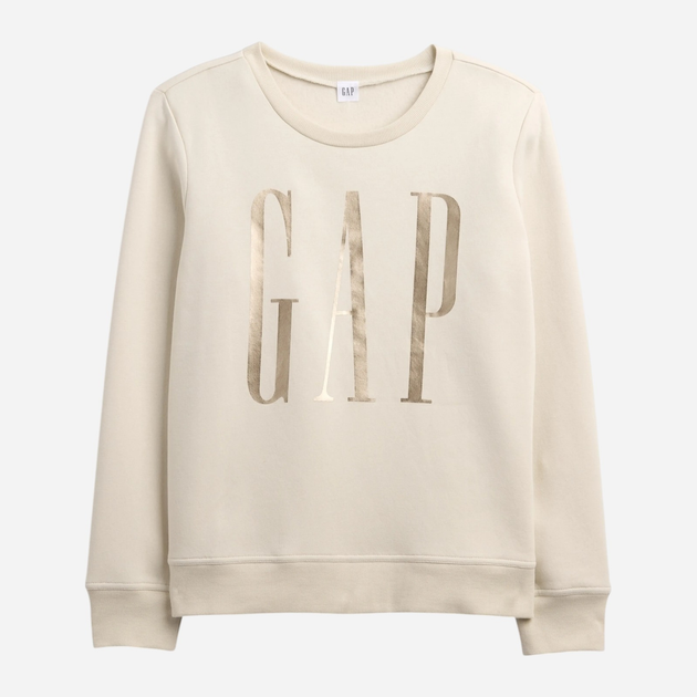 Світшот на флісі жіночий GAP 800444-01 XXS Бежевий (1200146419073) - зображення 4
