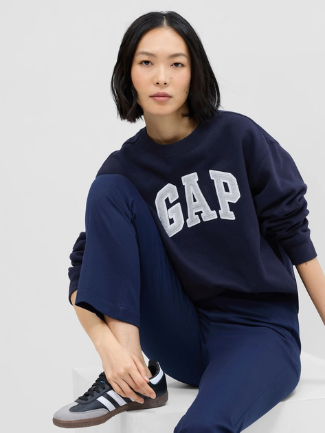 Bluza damska bez kaptura polarowa GAP 554936-12 2XL Granatowa - obraz 1