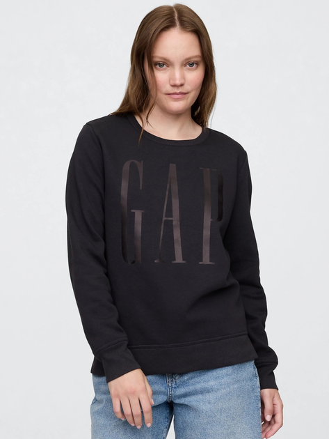 Bluza damska bez kaptura polarowa GAP 800444-08 S Czarna - obraz 1