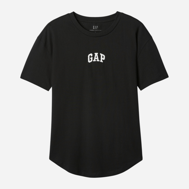 Футболка бавовняна довга жіноча GAP 407990-01 XXS Чорна (1200133955799) - зображення 4