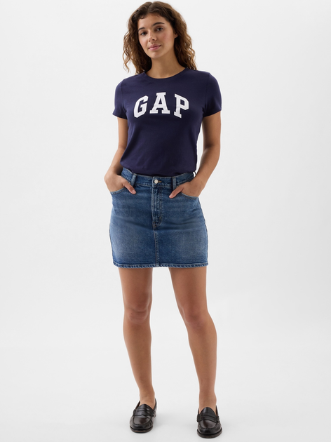 Футболка бавовняна жіноча GAP 729555-00 XXS Темно-синя (1200139319434) - зображення 3