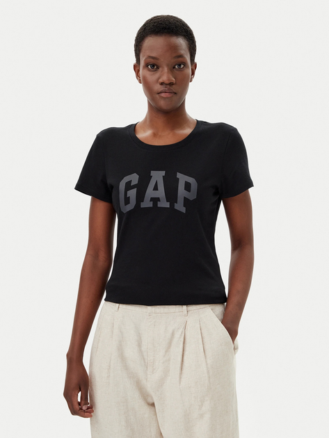 Футболка бавовняна жіноча GAP 729555-06 XXS Чорна (1200139319366) - зображення 1