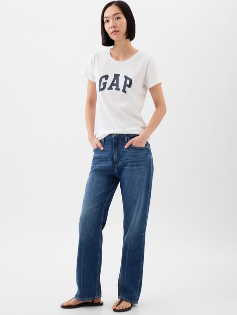Футболка бавовняна жіноча GAP 729555-12 XL Біла (1200139319489) - зображення 3