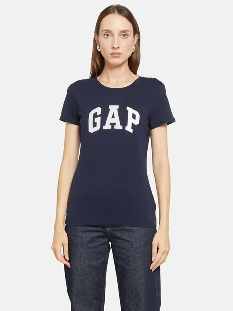 Набір футболок бавовняних жіночих GAP 824523-01 2XL 2 шт Темно-синій/Рожевий (1200146855062) - зображення 2