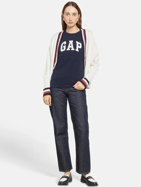 Набір футболок бавовняних жіночих GAP 824523-01 2XL 2 шт Темно-синій/Рожевий (1200146855062) - зображення 4