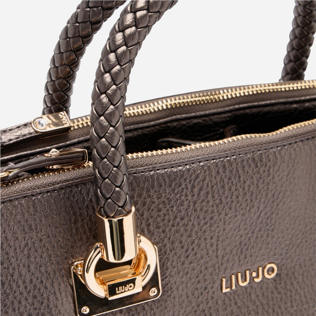 Torebka shopper Liu Jo AF5008E0027 04877 Brązowa (800070345520) - obraz 4
