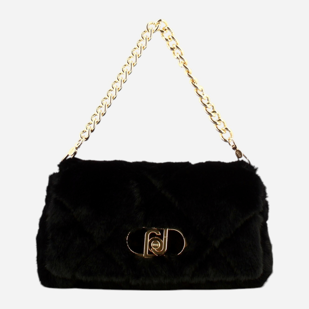Torebka crossbody damska z łańcuszkiem Liu Jo AF5138E0305 22222 Czarna (800070345576) - obraz 1