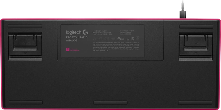 Klawiatura przewodowa Logitech G PRO X TKL RAPID Gaming Linear USB Magenta (920-013253) - obraz 5