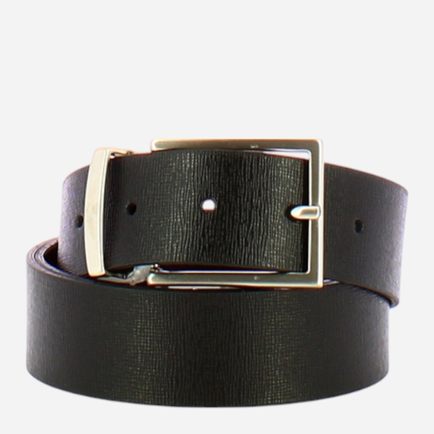Męski pasek dwustronny ze skóry naturalnej Aeronautica Militare Belt AM413-NEMO 125 cm Brązowo-Czarny (800070313301) - obraz 2