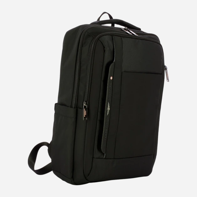 Рюкзак чоловічий тканинний вміщує формат А4 Aeronautica Militare Zaino AM514-NE Чорний (800070317568) - зображення 3